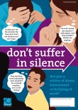 'Don't suffer in silence' poster